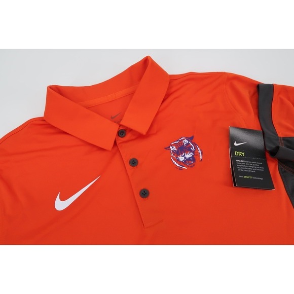 Nike Other - NEW Nike Clemson Tigers Polo Shirt Mens Small Orange Dri Fit Performance Golf‎